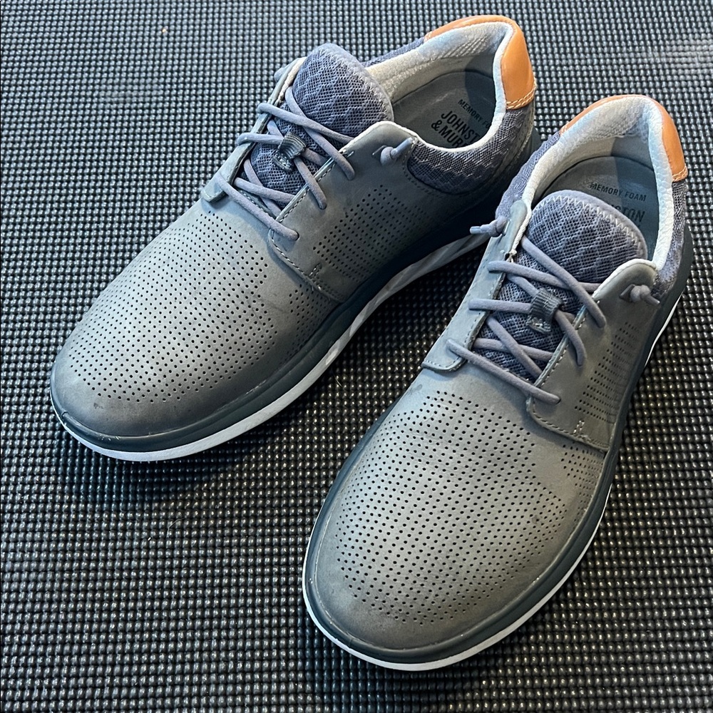 Men's Gray Johnston and Murphy Reactive Truefoam leather